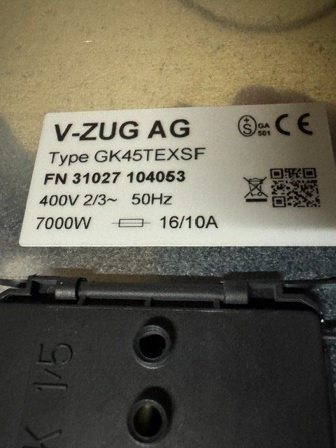 V-Zug Appareils de cuisine: Kochfeld – Neuf (Voir description) à Schlattingen par Schmid711