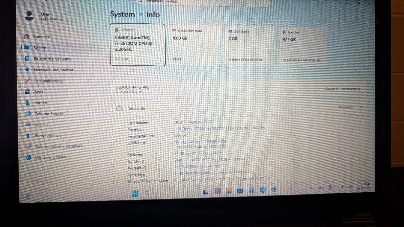 Samsung Notebook: Samsung RF RF511-S03 15" Notebook Win11 – Usato da Bilten venduto da Msen2_77 3