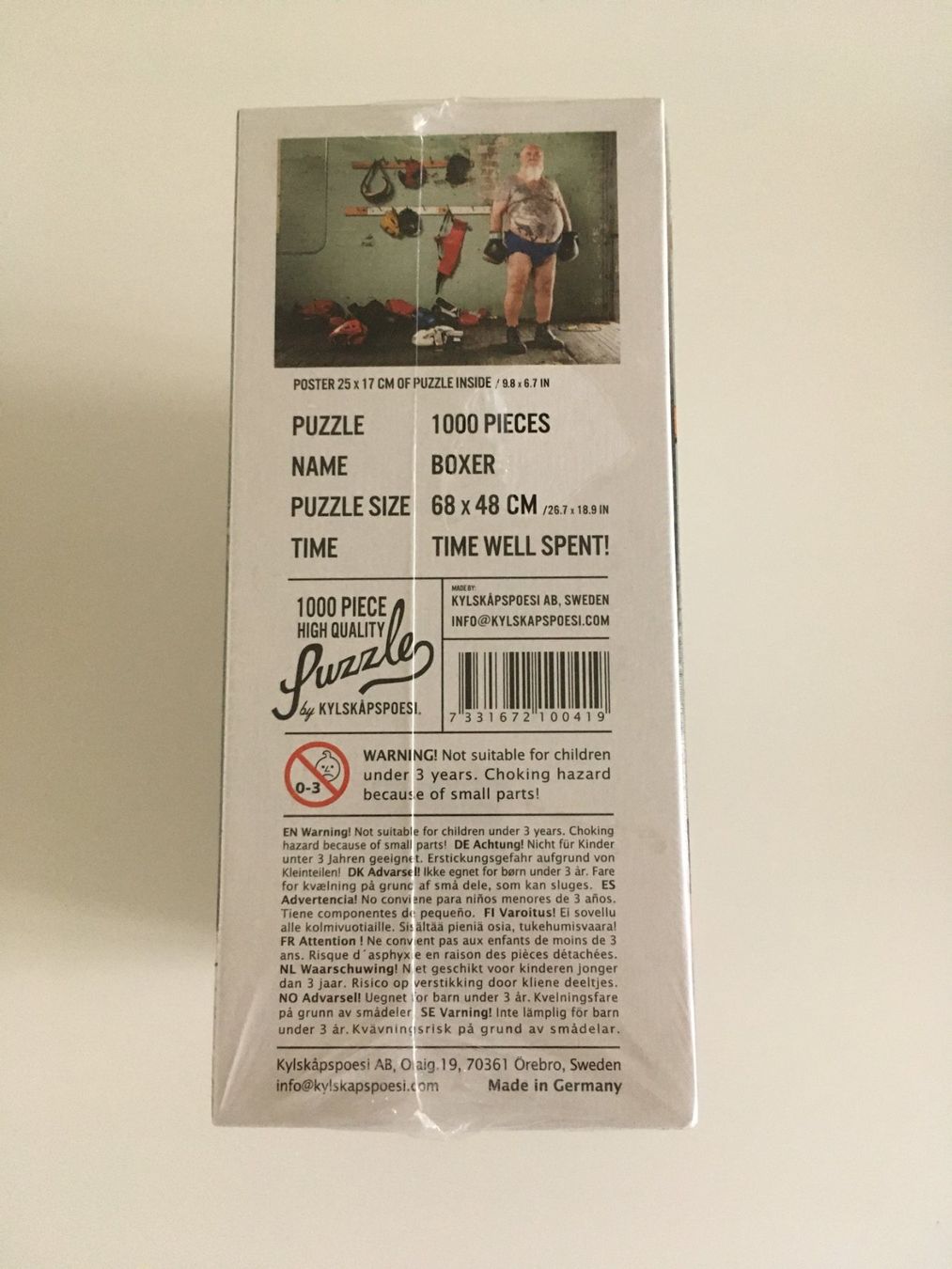 Puzzles: Puzzle 1000 pièces "Boxer" by Kylskapsoesi neuf – Neu und originalverpackt aus Biel/Bienne von almercaa 1