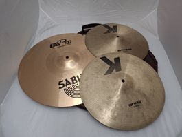 Sabian Becken, B8 Pro 45cm, Bottom Hi Hat 36 cm, Top 36 cm