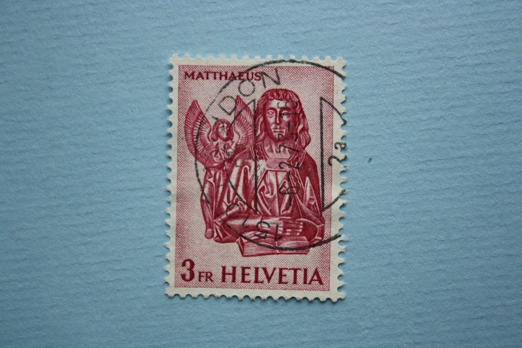 Alle Briefmarken: um 1961 helvetia matthaeus / stamp – Gebraucht aus Laupen BE von Gufi57