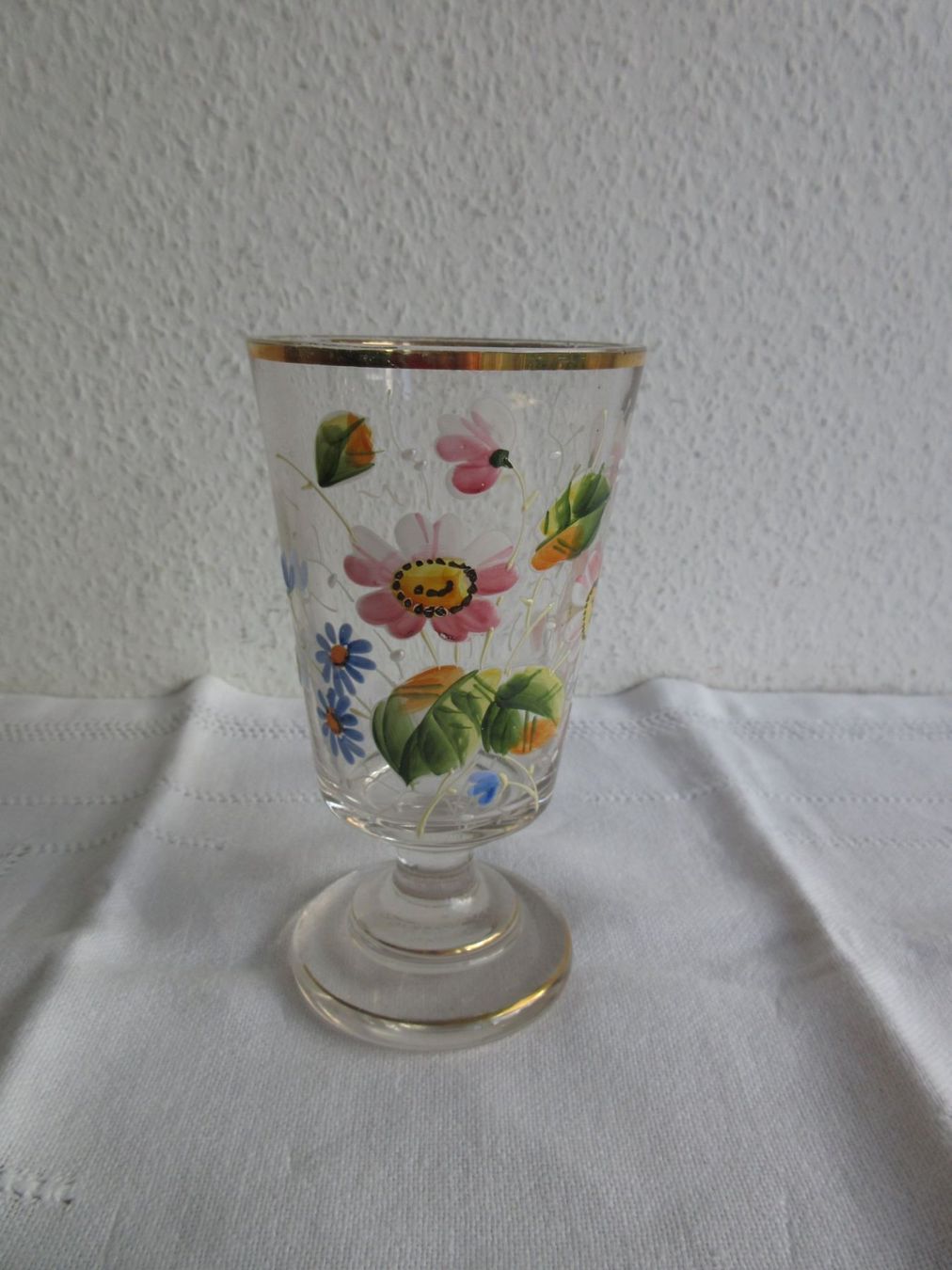 Bicchieri: Biedermeier Glas mit Emaildekor – Usato da Binningen venduto da mondoantico