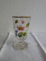 Biedermeier Glas mit Emaildekor