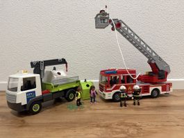 Playmobil Feuerwehr und City Service Set gebraucht