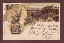 Souvenir de NEUCHÂTEL - 1899 Litho Künzli