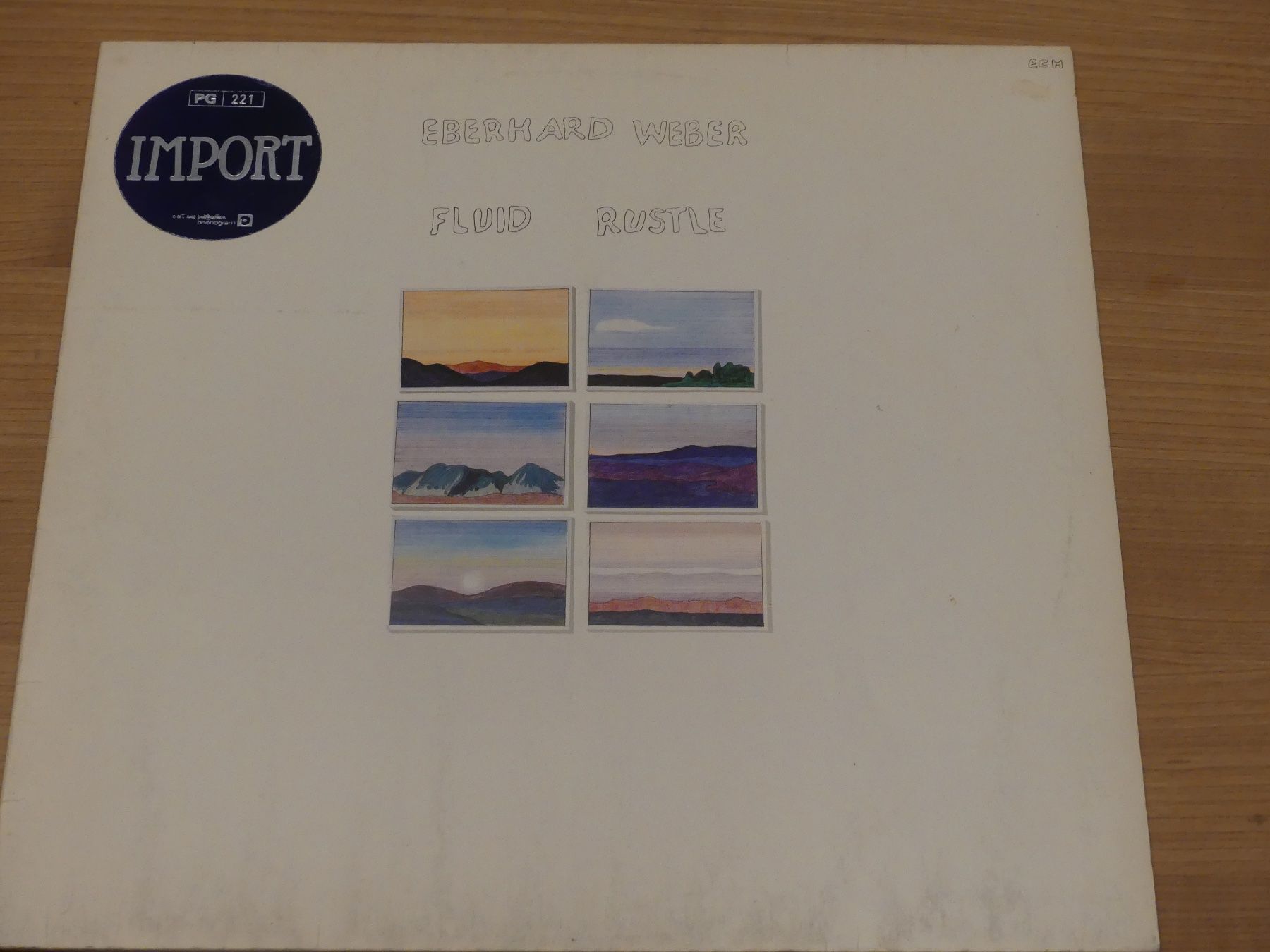 Schallplatten: EBERHARD WEBER: FLUID RUSTLE - ECM 1137 – Gebraucht aus Fahrwangen von Swirl2
