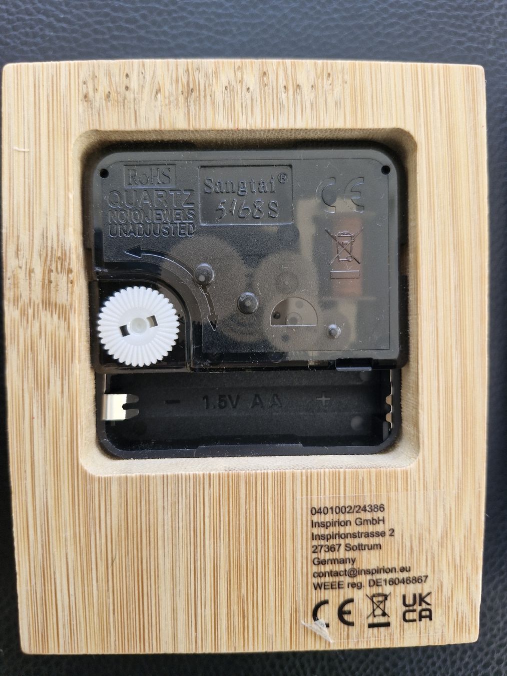 Stand- & Wanduhren: TCS Bambus Tischuhr Expression - Neu im Originalkarton – Neu und originalverpackt aus Frauenfeld von Kasico 1