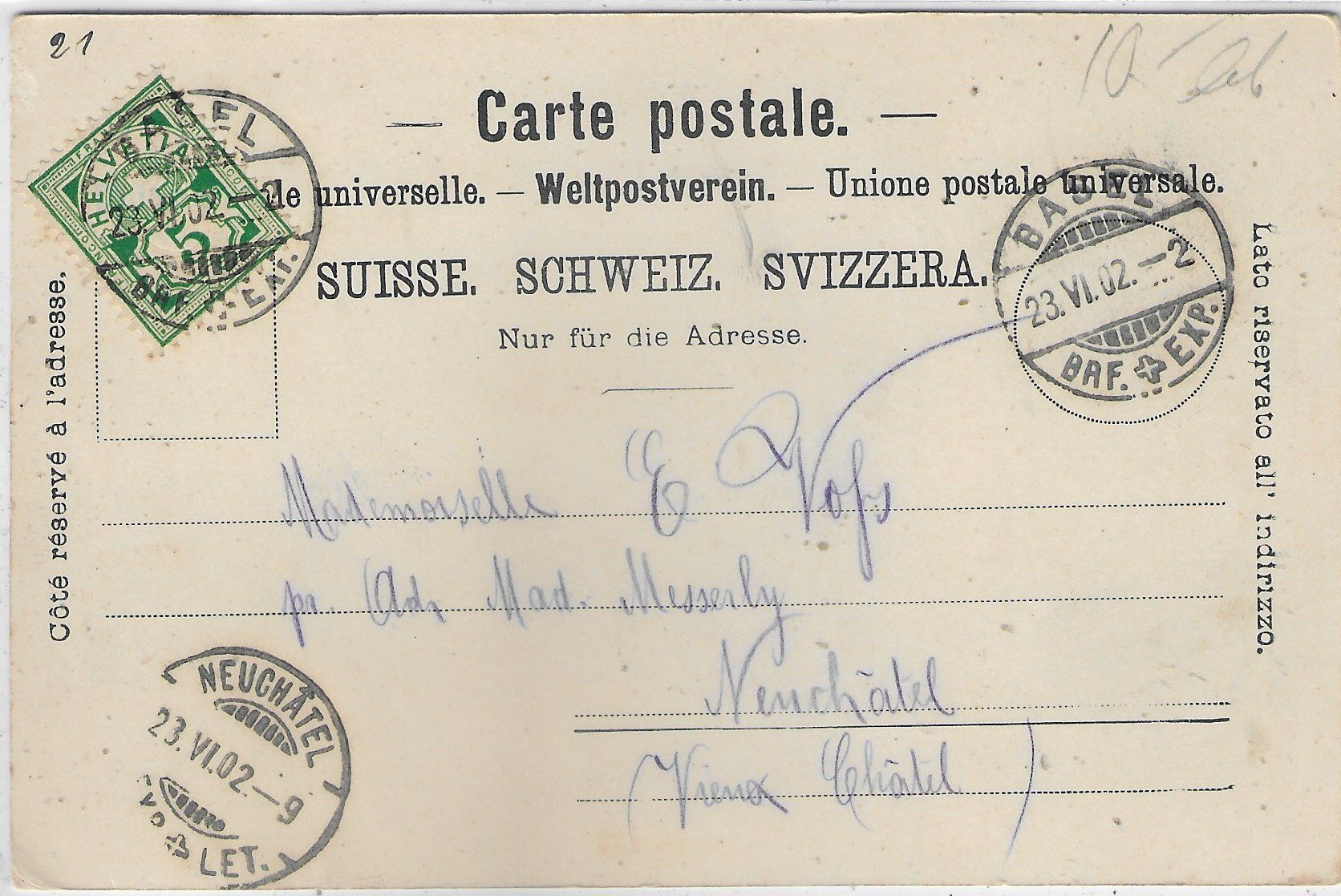 Cartoline postali: Gruss aus Olten - Stadthaus – Usato da Ettingen venduto da Kartenplanet 1