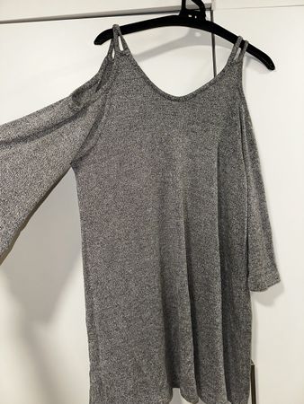 Women's Dress Grey Cold Shoulder Size M Used Condition