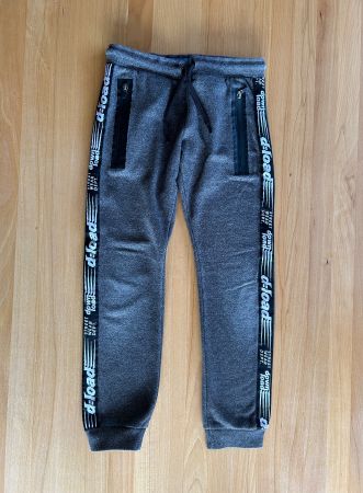 Dunkelgrau melierte Kinder-Sporthose Grösse 146