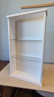 Kleine Sammlervitrine weiss lackiert / hochstehend*