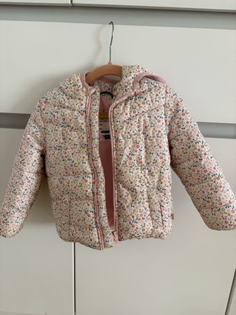 Kinder Steppjacke geblümt neuwertig Gr 86