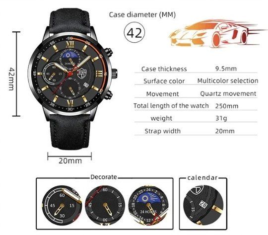 Uhren: Elegante Herren-Armbanduhr – Gebraucht aus Untersiggenthal von Zarkok 4