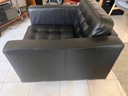 1 LANDSKRONA Sessel schwarz/Holz guter Zustand.