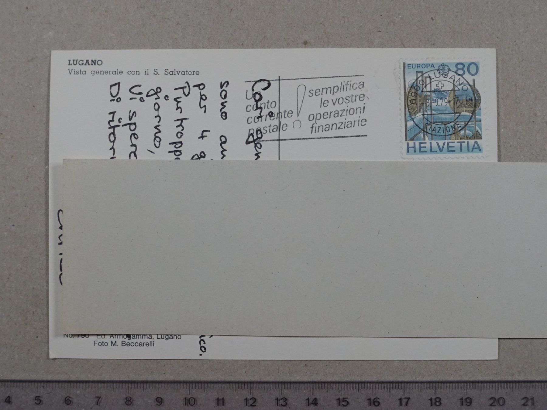 Cartes postales: Lugano, 1979 – D'occasion à Lenzburg par fh1 1