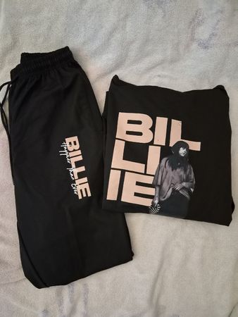 Billie Eilish Set Gr. S – Hoodie & Hose – 2-teilig – Schwarz