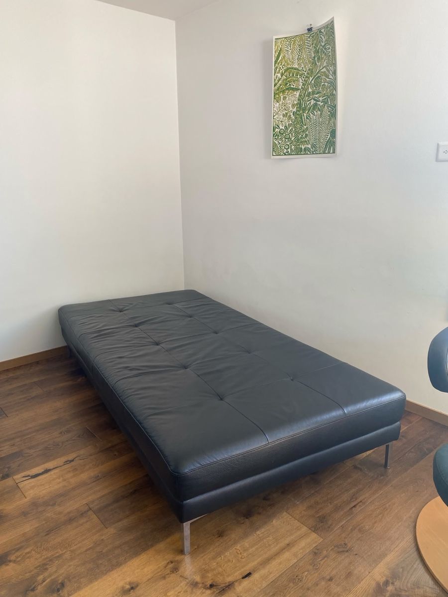 Divani: Schwarzes Ledersofa maXx (Willi Schillig) – Usato da Biel/Bienne venduto da l-m-m 3
