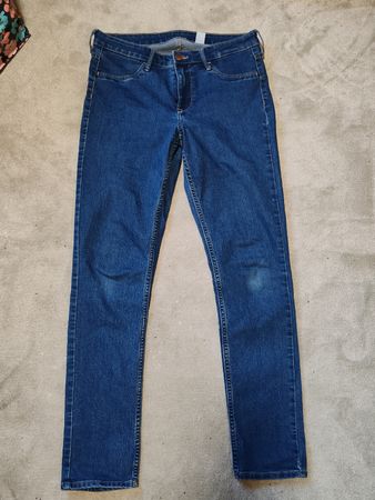 H&M &Denim Skinny Ankle Jeans blau Grösse 31 Zustand gut