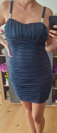 kurzes Kleid, dunkelblau, Rock, Dress