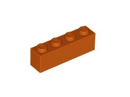 LEGO - 25x Dark Orange Brick 1x4 - 3010 - NEW