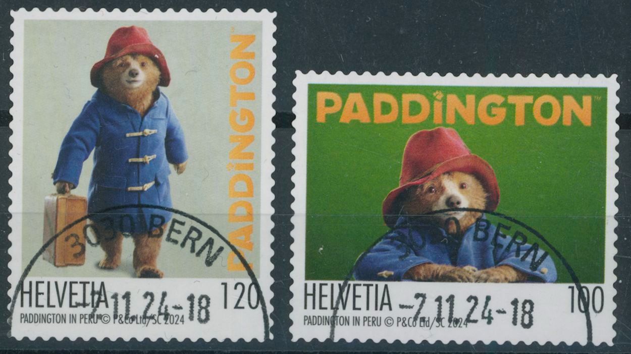 Tutti i francobolli: 2024 - Paddington - Ersttag Stempel ET – Usato da Schindellegi venduto da stationary
