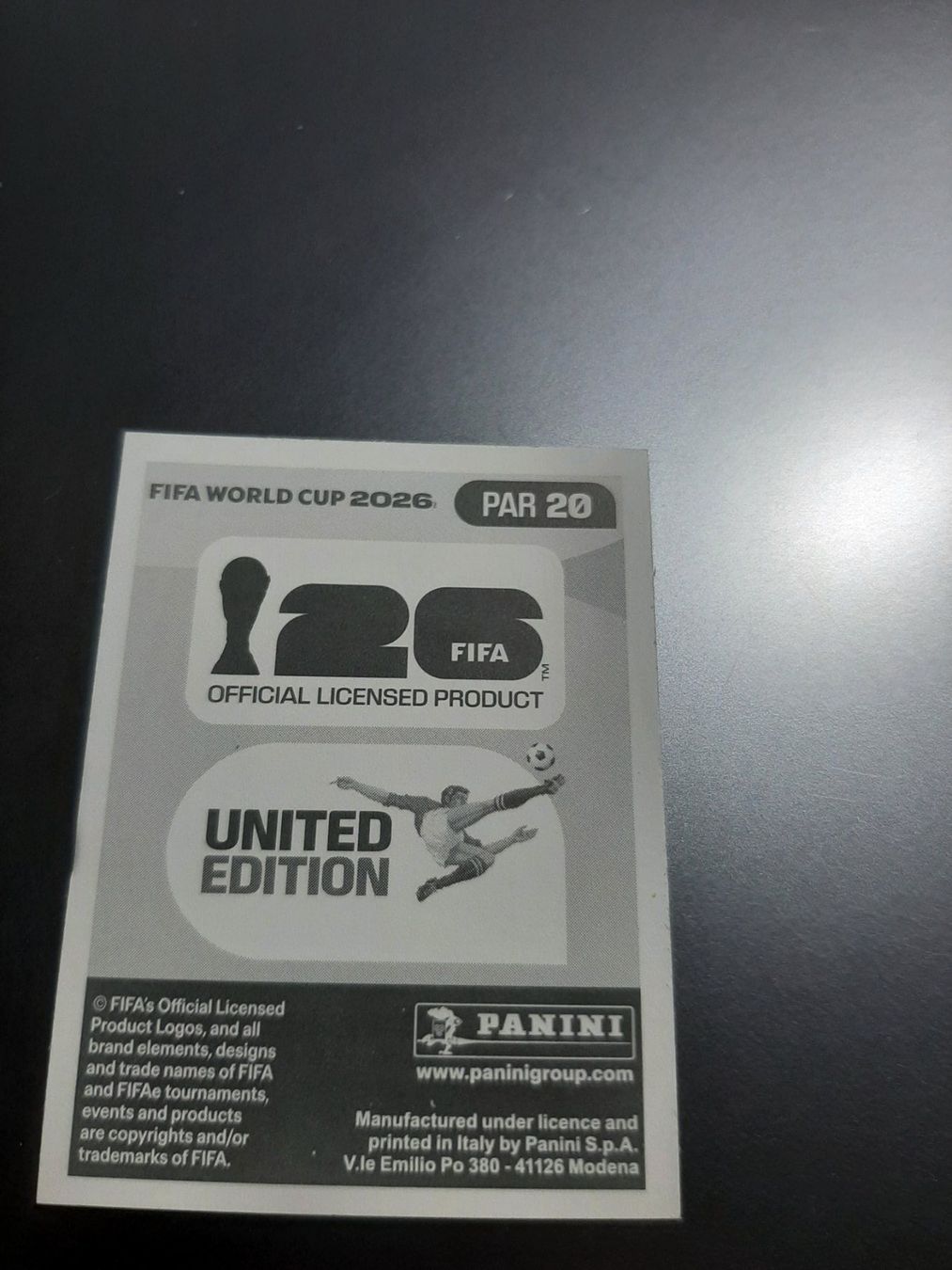 Panini Sammelbilder & Trading cards: PANINI FIFA WM 2026 PAR 20 – Neu (gemäss Beschreibung) aus Avully von RIVALIS 1