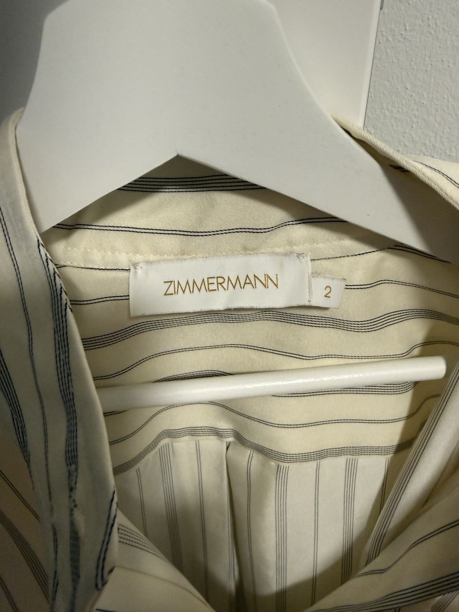 Zimmermann Camicette: Zimmermann Bluse gestreift mit Spitzenbesatz Grösse 2 – Usato da Horw venduto da patrik_13 4