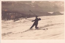 Skifahrer // 1927 Skifahrer St. Moritz Telemark Ober Alpina