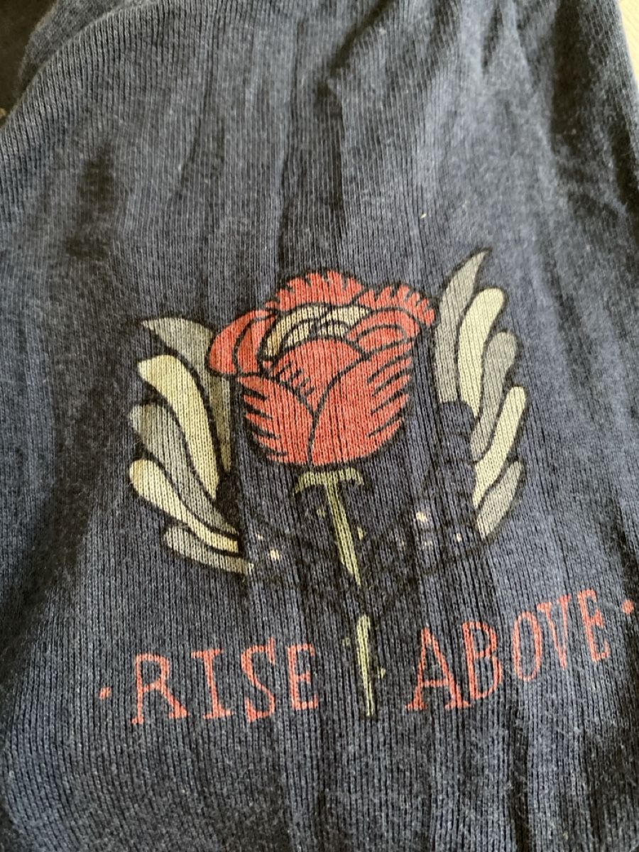 Odd Molly Top: Dunkelblaues Langarmshirt mit Rosenmuster, Grösse m – Usato da Nänikon venduto da Hannelorete 3