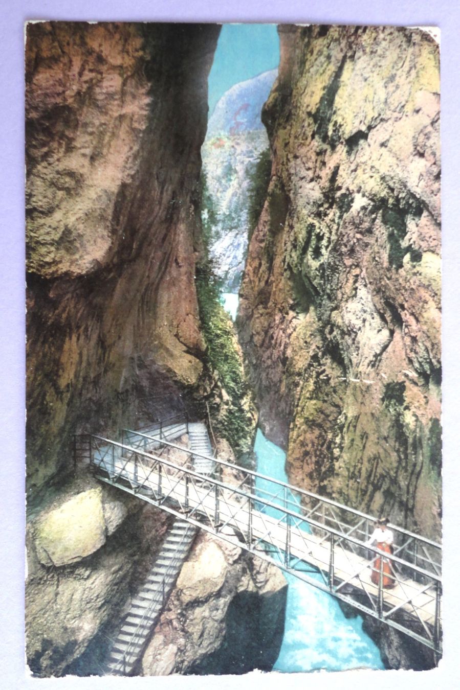 Ansichtskarten: Aareschlucht – Gebraucht aus Fétigny von Billy2miny