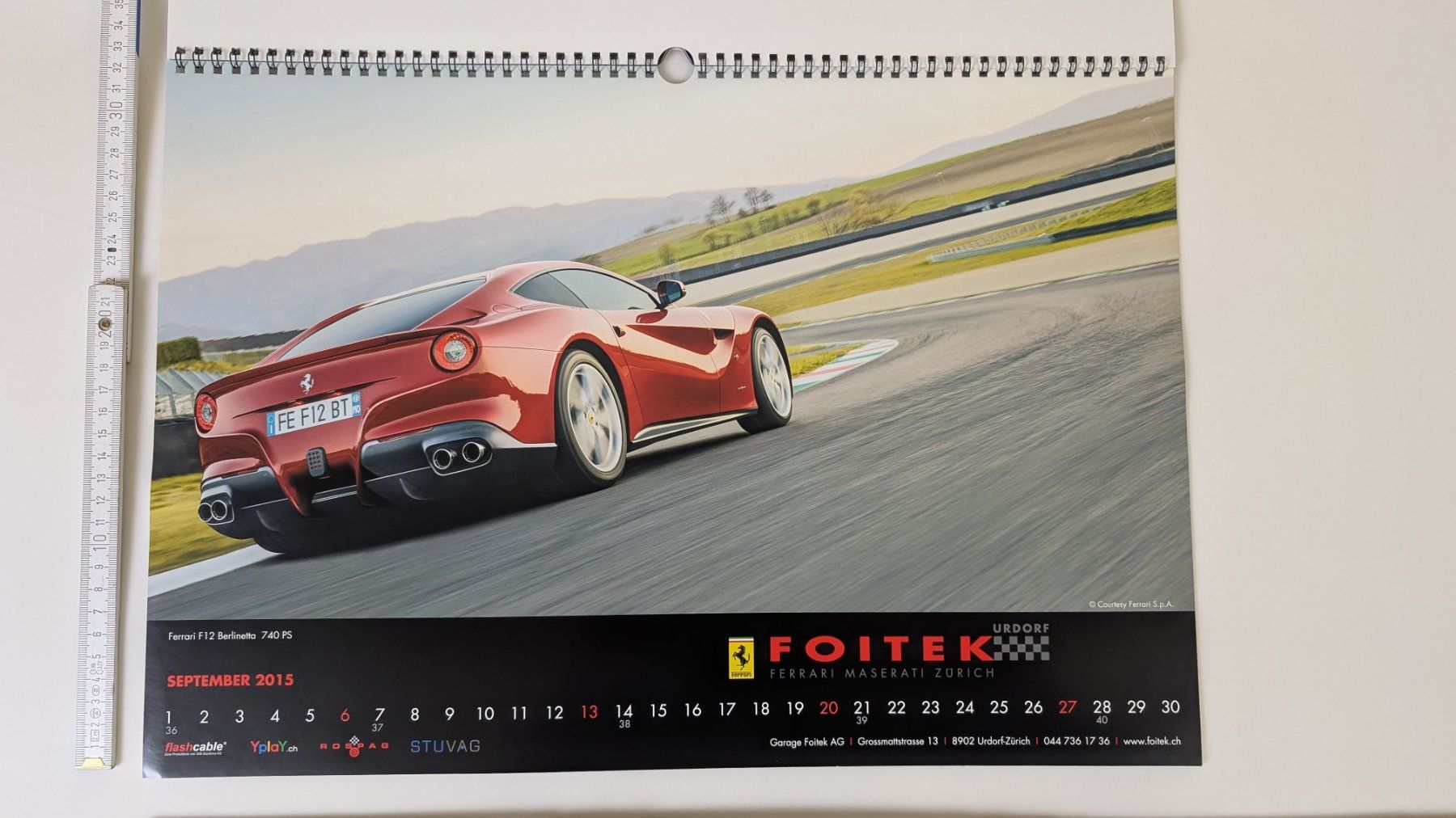 Calendari: Foitek Ferrari Maserati Kalender 2015 – Usato da Zürich venduto da 1.Simon 5