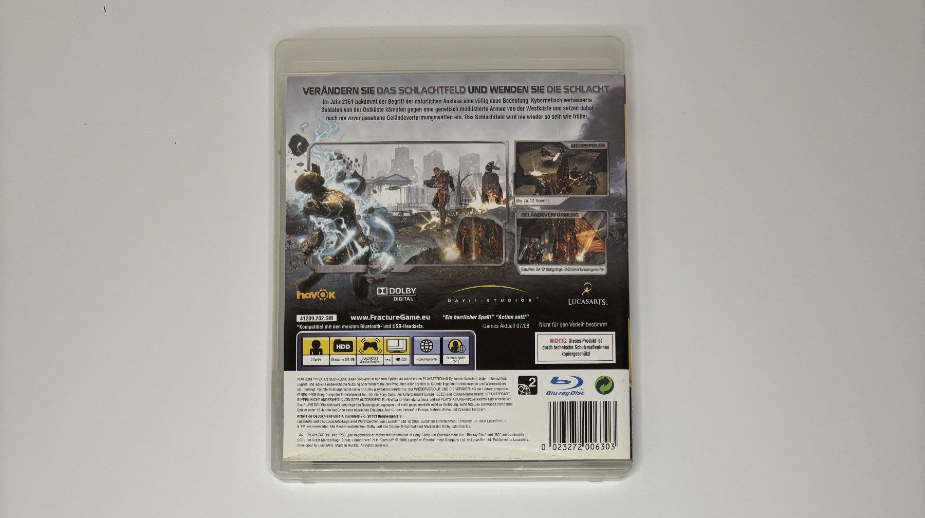 Giochi: PS3 - Fracture – Usato da Allschwil venduto da Bullach 2