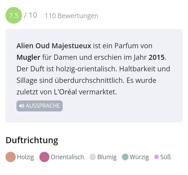 Mugler Parfum & Eau de Toilette: 2 ml ALIEN OUD MAJESTUEUX ABFÜLLUNG – Neu (gemäss Beschreibung) aus St. Gallen von CaliSunshine 3