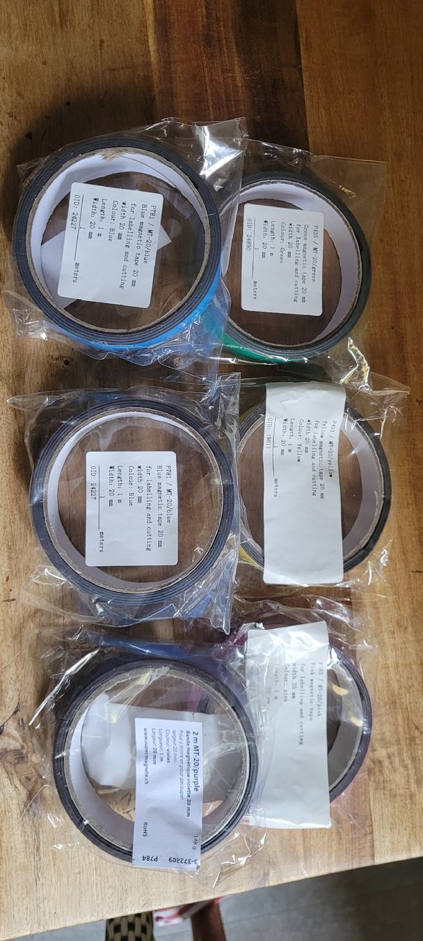 Rubans décoratifs: bandes magnétique multicolor lot de 6 – Neuf avec emballage d'origine à Genève par uneautresaison 1
