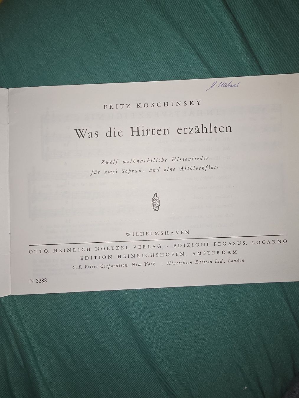 Libri: Weihnachtslieder Hirtenlieder Sopran Altblockflöte – Usato da Oberbüren venduto da Elk2025 1