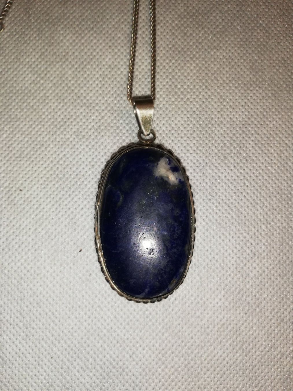 Anhänger: Silber Stein Anhänger mit Kette – Gebraucht aus Aarburg von Emelie 1