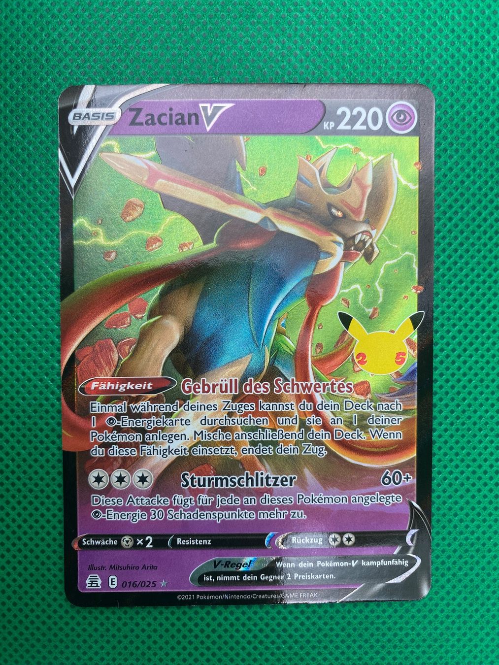 Pokémon Carte collezionabili: Zacian V (CEL 016) – Usato da Wermatswil venduto da finest112