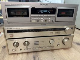 Denon DN-740R Cassette Deck, Luxman T-210L Tuner, L-230 Ampl