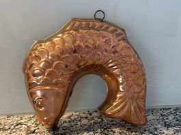 Fisch Kuchenform aus Kupfer, Dekoration für Küche 🐠