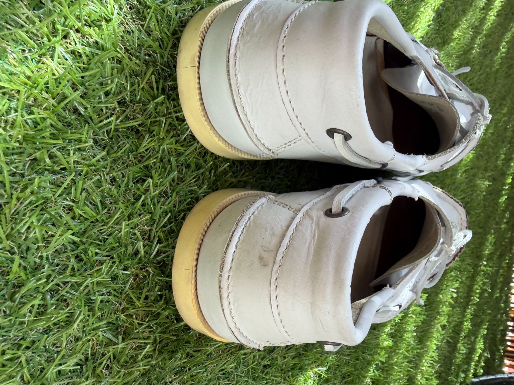 Scarpe da uomo: Bootsschuhe Find weiss Leder 42 – Usato da Riehen venduto da edu_92w7 2