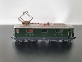 HAG:AC: SBB Re 4/4II 11107 GRÜN GUSSMODELL ANALOG