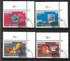OMPI (D XII) Serie 1 - 4 ET Halbmondstempel Genève 27.5.1982