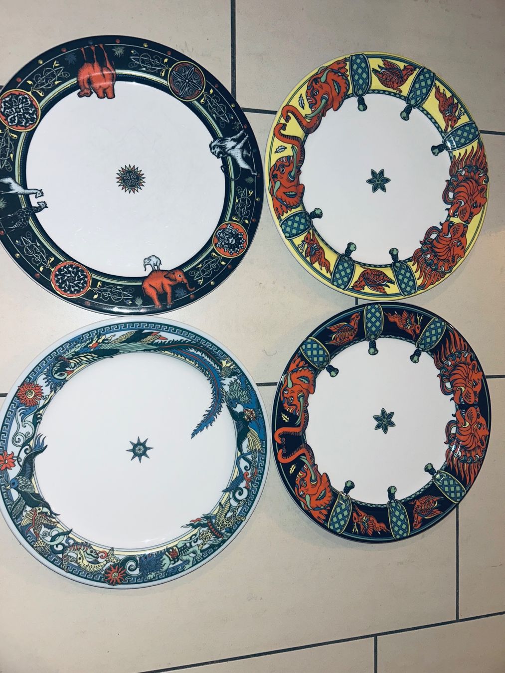 Bopla Piatti: 4 x Grosse Teller BOPLA! Porcelain Langenthal – Usato da Bülach venduto da Snip4u
