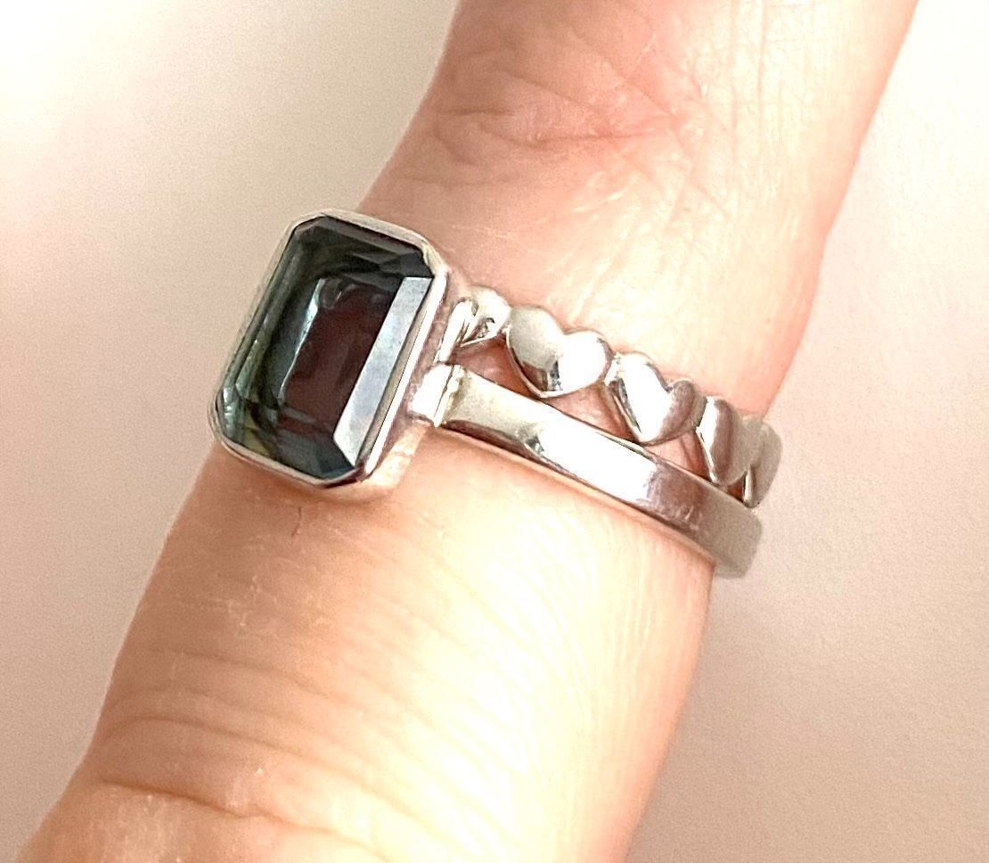 Ringe: Ring türkis mint Aqua Chalcedon 925 Silber Stapelring 49 – Neu (gemäss Beschreibung) aus Zürich von goldfisch.schmuck 5