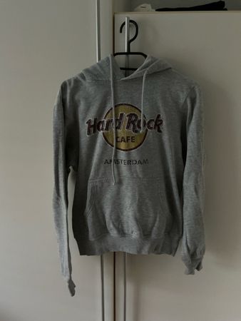 Hoodie Hard Rock Cafe Amsterdam grau Grösse S guter Zustand