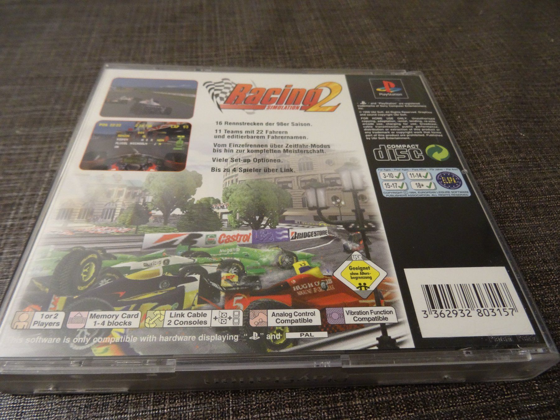 Sony Spiele: Racing Simulation 2 PS1 – Gebraucht aus Olten von Disc-Ausverkauf 2
