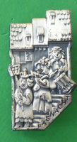 Basler Fasnachtsplakette Silber mit Nadel 1977
