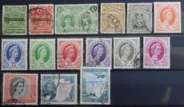 Rhodesien British Kolonie Lot mit alten Werten I