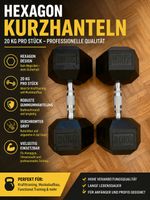 2x 20 KG HEX-KURZHANTELN – 40 KG GESAMT