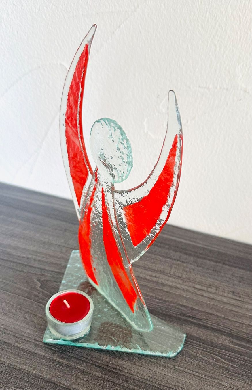 Tutte le decorazioni: Glasengel mit Rechaud Kerze – Usato da Zürich venduto da brazerola 4